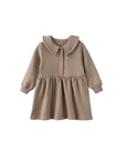 Norsu Toddler Fleece Collar Sweatshirt Dress in Twig