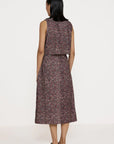 LAUDE the Label Floral Corduroy Skirt