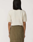 LAUDE the Label Classic Mini Skirt in Olive Corduroy
