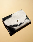 Primecut Cardholder in Black + White Hair on Hide