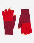 Colorblock Knit Touchscreen Gloves