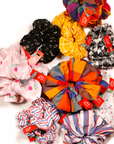 Zero-Waste Scrunchie: Black Folk Stitchwork