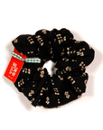 Zero-Waste Scrunchie: Black Folk Stitchwork