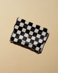 Primecut Cardholder in Checkered Hair on Hide