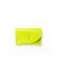 Cardholder in Chartreuse Leather