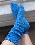 Le Bon Shoppe Cottage Socks in Laguna Blue