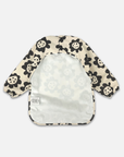 Kids Smock Bib in Black Sunflowers