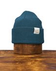 Upcycled Cotton Watchcap in Aqua