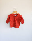 Polished Prints Bamboo Layering Cardigan in Bright Red