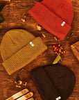 Upcycled Cotton Watchcap in Goldenrod