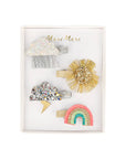 Sparkly Weather Hair Clips