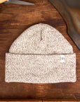 Ragg Wool Beanie in Oatmeal Melange