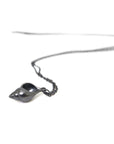 Hannah Blount Jewelry Little Tulip Shell Necklace in Oxidized Sterling Silver