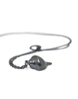 Hannah Blount Jewelry Little Whelk Shell Necklace in Oxidized Sterling Silver