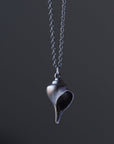 Hannah Blount Jewelry Little Whelk Shell Ruthie B. Necklace in Oxidized Sterling Silver
