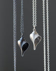 Hannah Blount Jewelry Little Whelk Shell Ruthie B. Necklace in Oxidized Sterling Silver