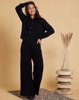 Known Supply Farah Sweater Top in Black