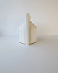 Mayhewn Arch Bookends in White