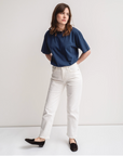 Rawson Vintage Two Tone Ringer Tee in Ocean Blue