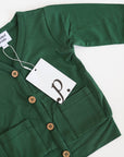 Polished Prints Bamboo Layering Cardigan in Forest Green