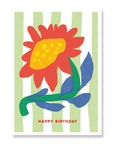 Sunflower - Modern Floral Birthday Card