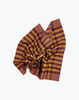 All Roads Grid Napkin Pair in Cranberry