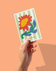 Sunflower - Modern Floral Birthday Card