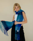 Arctic Fox Reykjavik Scarf in Blue Check