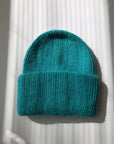 Billy Bamboo Royal Angora Wool Beanie in Turquoise