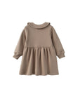 Norsu Toddler Fleece Collar Sweatshirt Dress in Twig