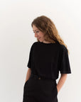Rawson Vintage Two Tone Ringer Tee in Black