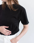 Rawson Vintage Two Tone Ringer Tee in Black