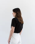 Rawson Vintage Two Tone Ringer Tee in Black