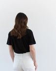 Rawson Vintage Two Tone Ringer Tee in Black
