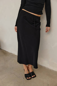The Talia Skirt | Maxi Tencel Slip Skirt