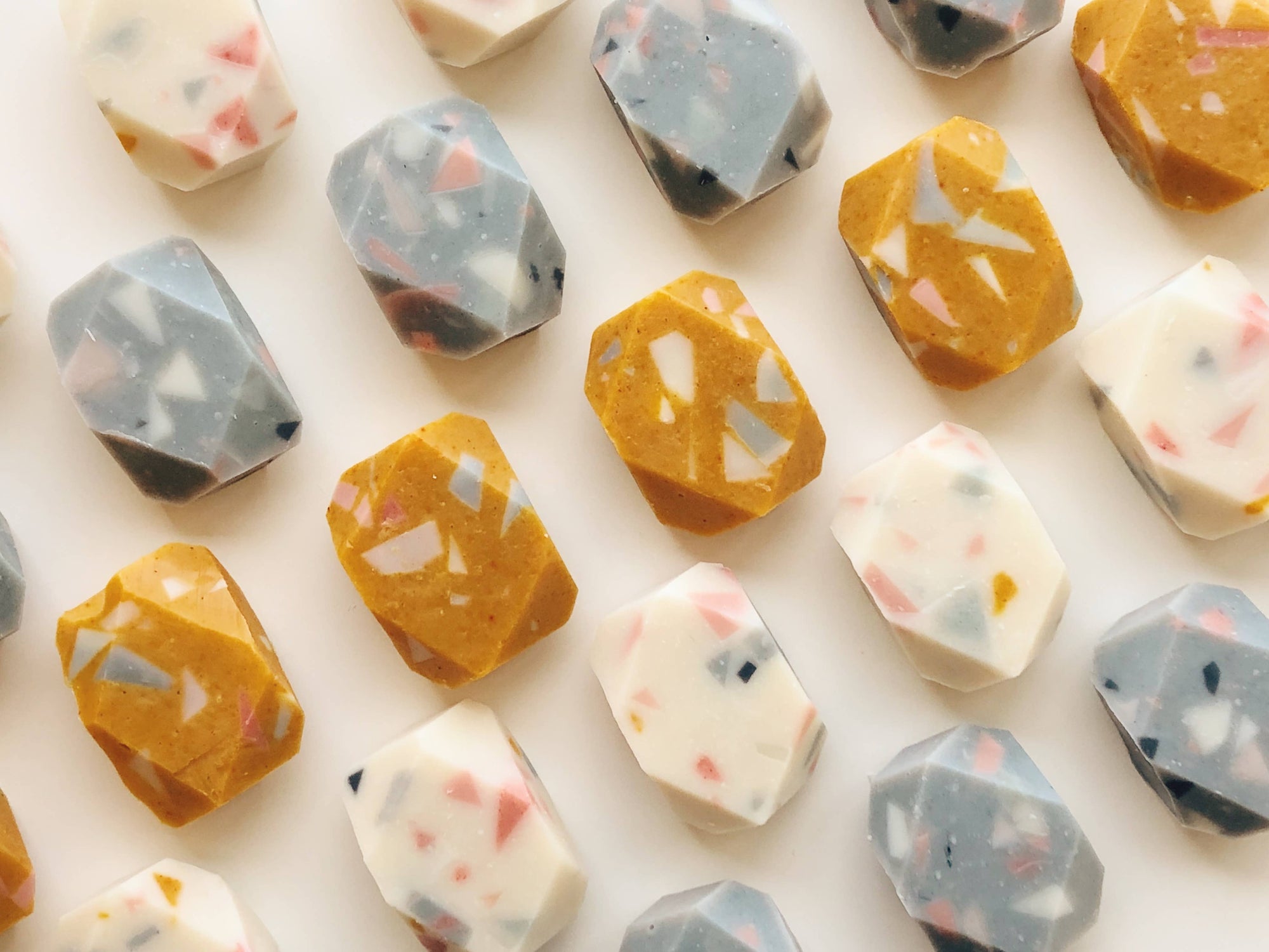 Everyday Luxury in Miniature: Terrazzo Gem Bar Soaps