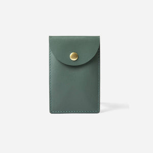 The Biggie Leather Card Case: Limestone