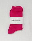 Le Bon Shoppe Her Socks in Fuchsia