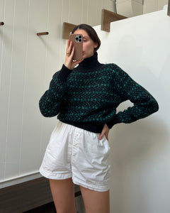 80's Speckle Turtleneck Knit