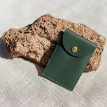 Load image into Gallery viewer, The Biggie Leather Card Case: Evergreen
