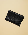 Primecut Cardholder in Black Leather