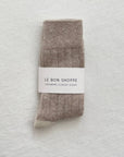 Le Bon Shoppe Classic Cashmere Socks in Fawn