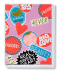 Sticker Love Note Card - for Valentines, Galentines, Friends