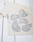 Oyster Tea Towel in Grey