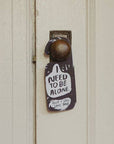 Alone Time Door Hanger