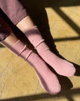 Le Bon Shoppe Classic Cashmere Socks in Rose Petal