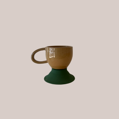 Klay House Ceramics - Pedestal Mug: MOSS