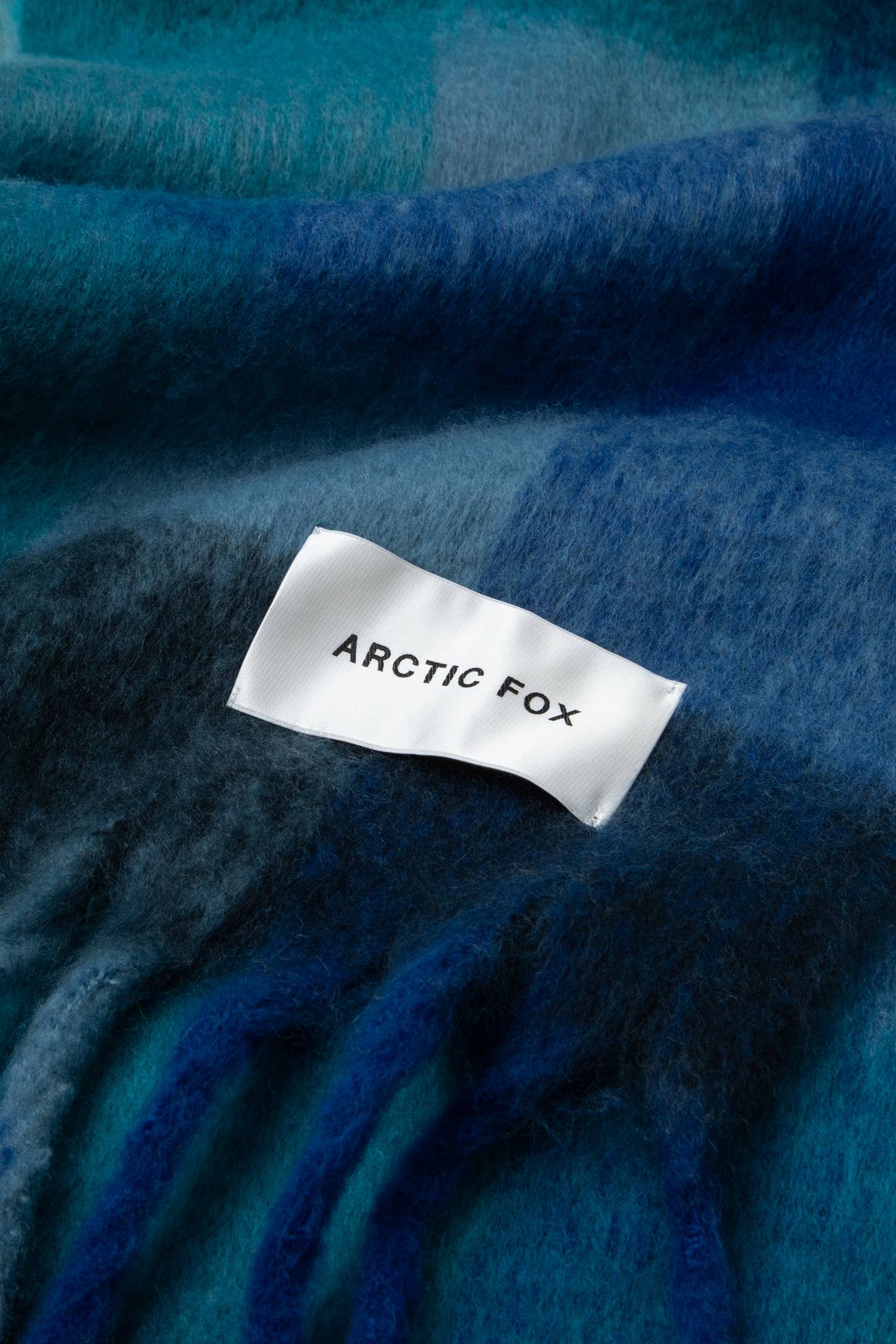 Arctic Fox Reykjavik Scarf in Blue Check