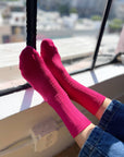 Le Bon Shoppe Her Socks in Fuchsia