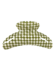 Karst SuperClip Hair Claw in Olive Checker